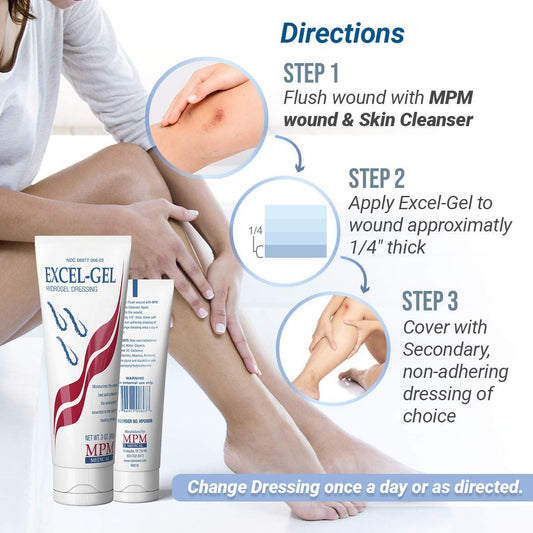 MPM Medical RadiaPlex Rx Wound Gel sample (0.5 oz) for quick trial use.