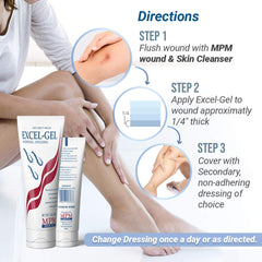 MPM Medical RadiaPlex Rx Wound Gel sample (0.5 oz) for quick trial use.