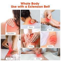 MQHOOB red light lamp for daily facial and joint care sessions.