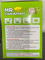 Stirring Mr. Gulaman Buco Pandan into water creates a refreshing jelly drink