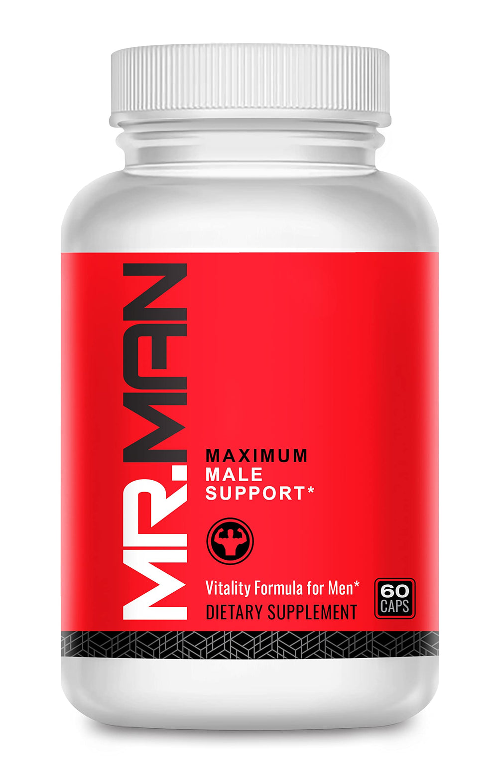 Mr. Man Support bottle front highlights fertility supplement branding