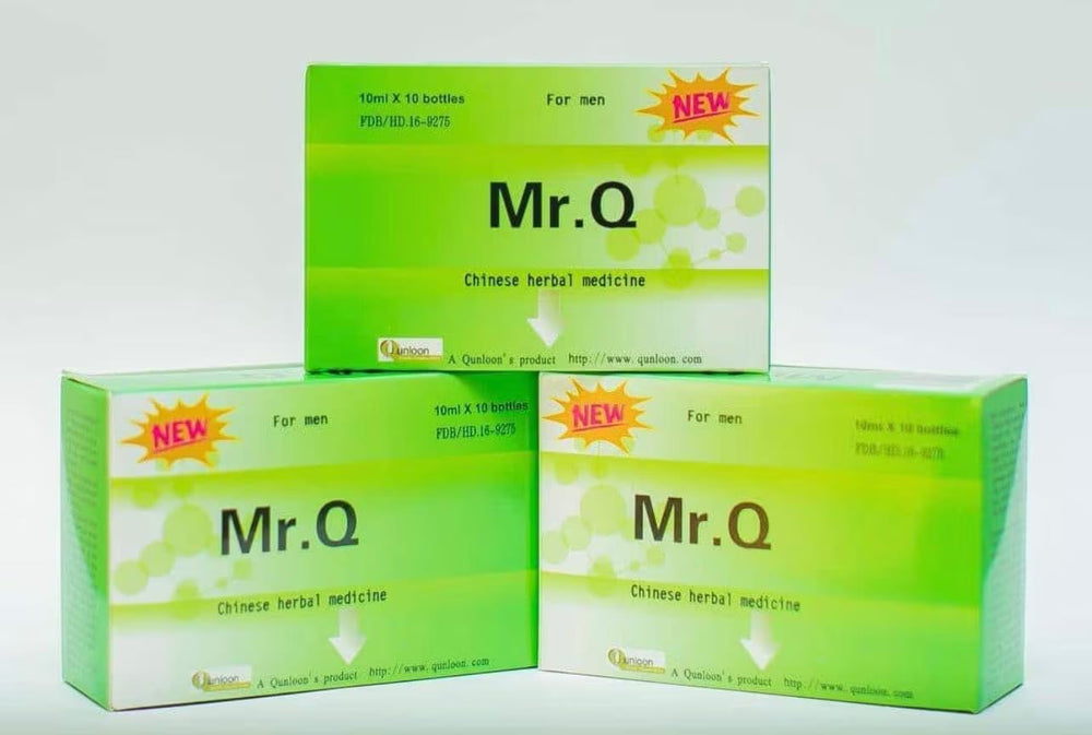 Mr. Q herbal blend including Rehmannia and dodder for balance