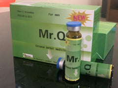 Mr. Q liquid supplement being dispensed for easy dosing