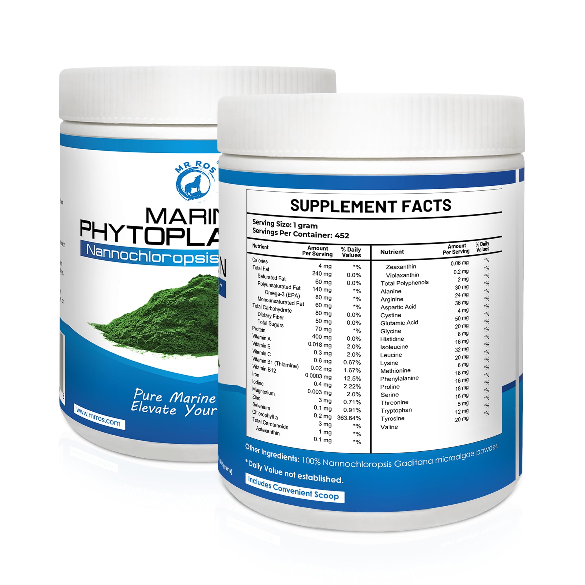 Mr Ros Marine Super Greens added to smoothies for a convenient wellness boost