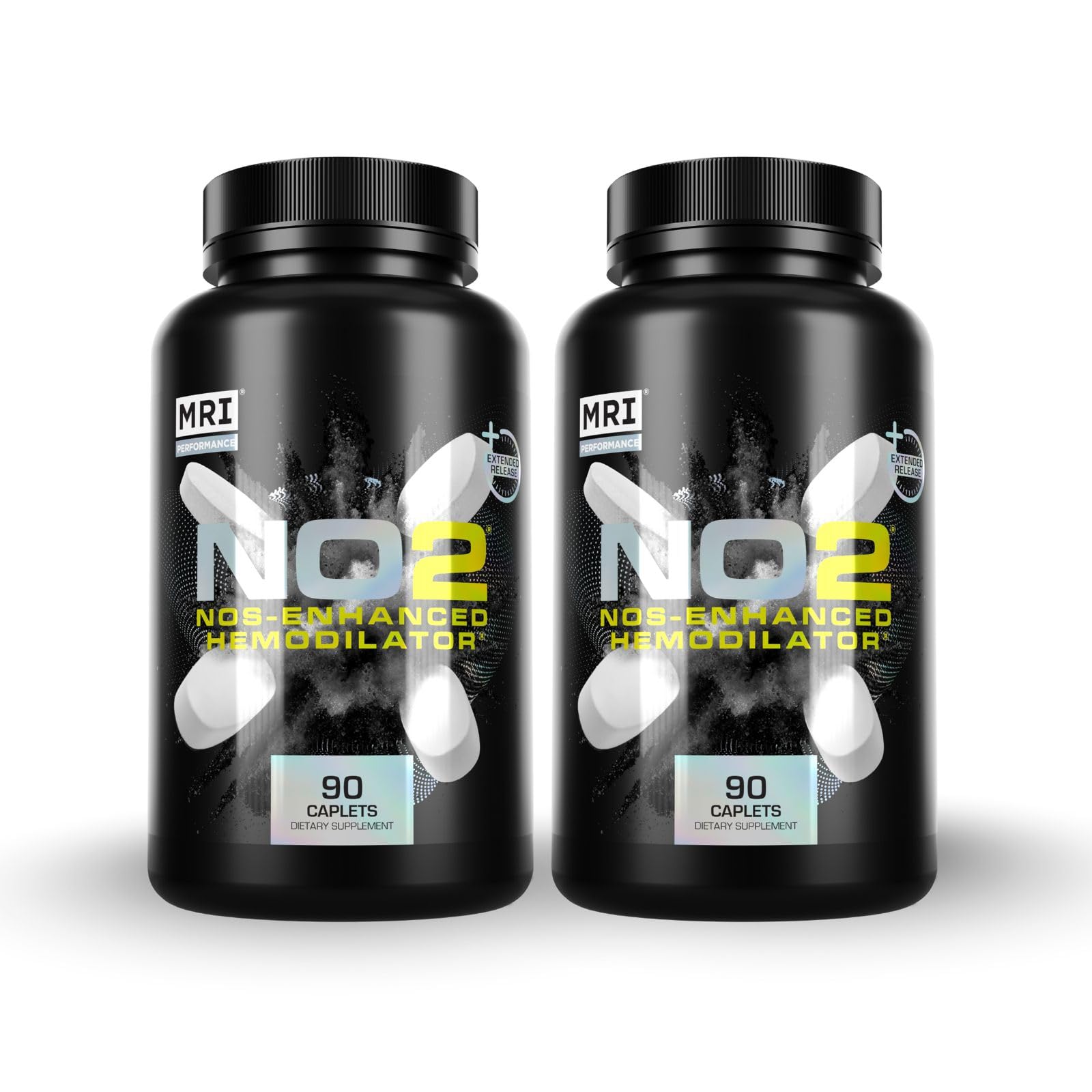 MRI Performance NO2 original bottle front showing packaging and nitric oxide boost potential