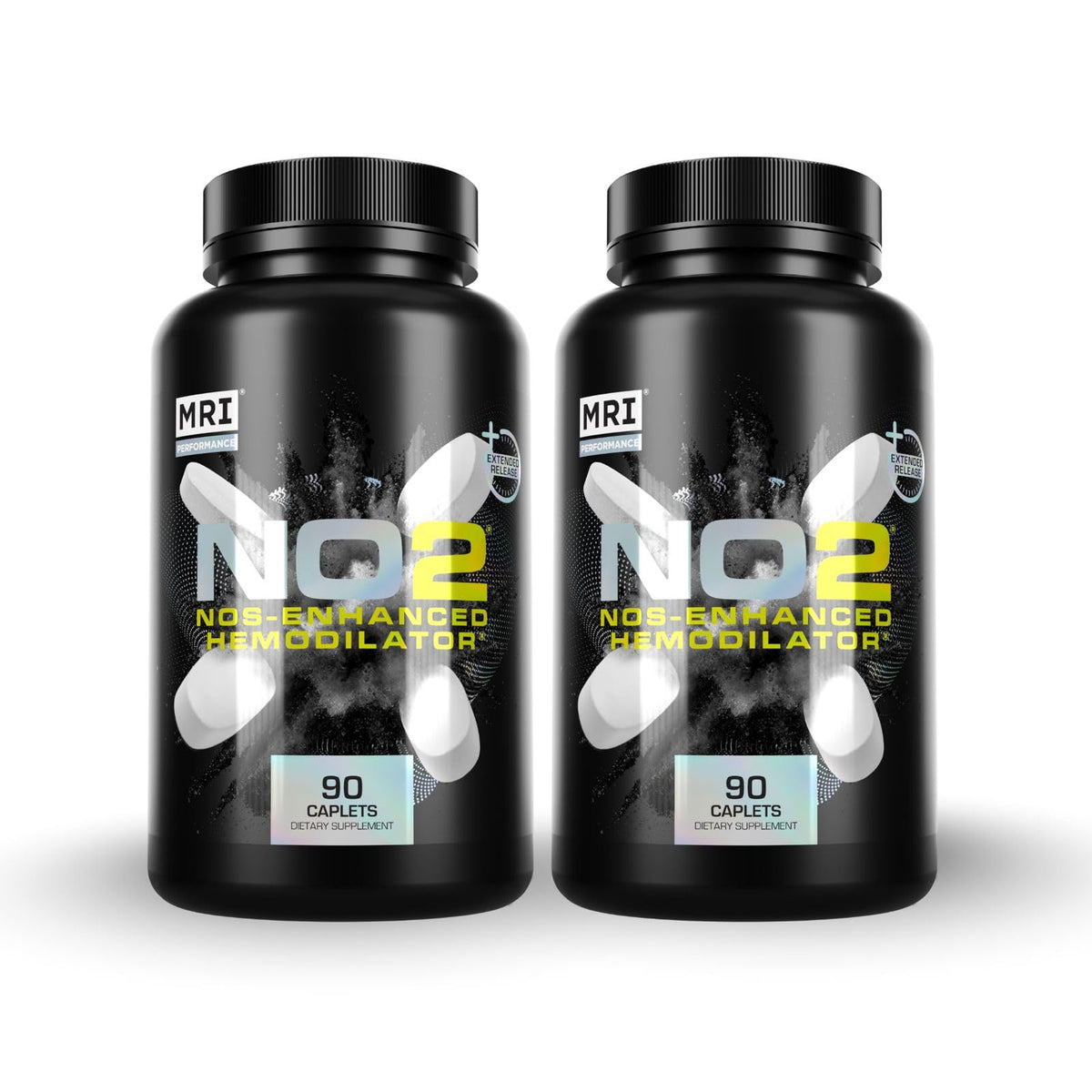 MRI Performance NO2 original bottle front showing packaging and nitric oxide boost potential