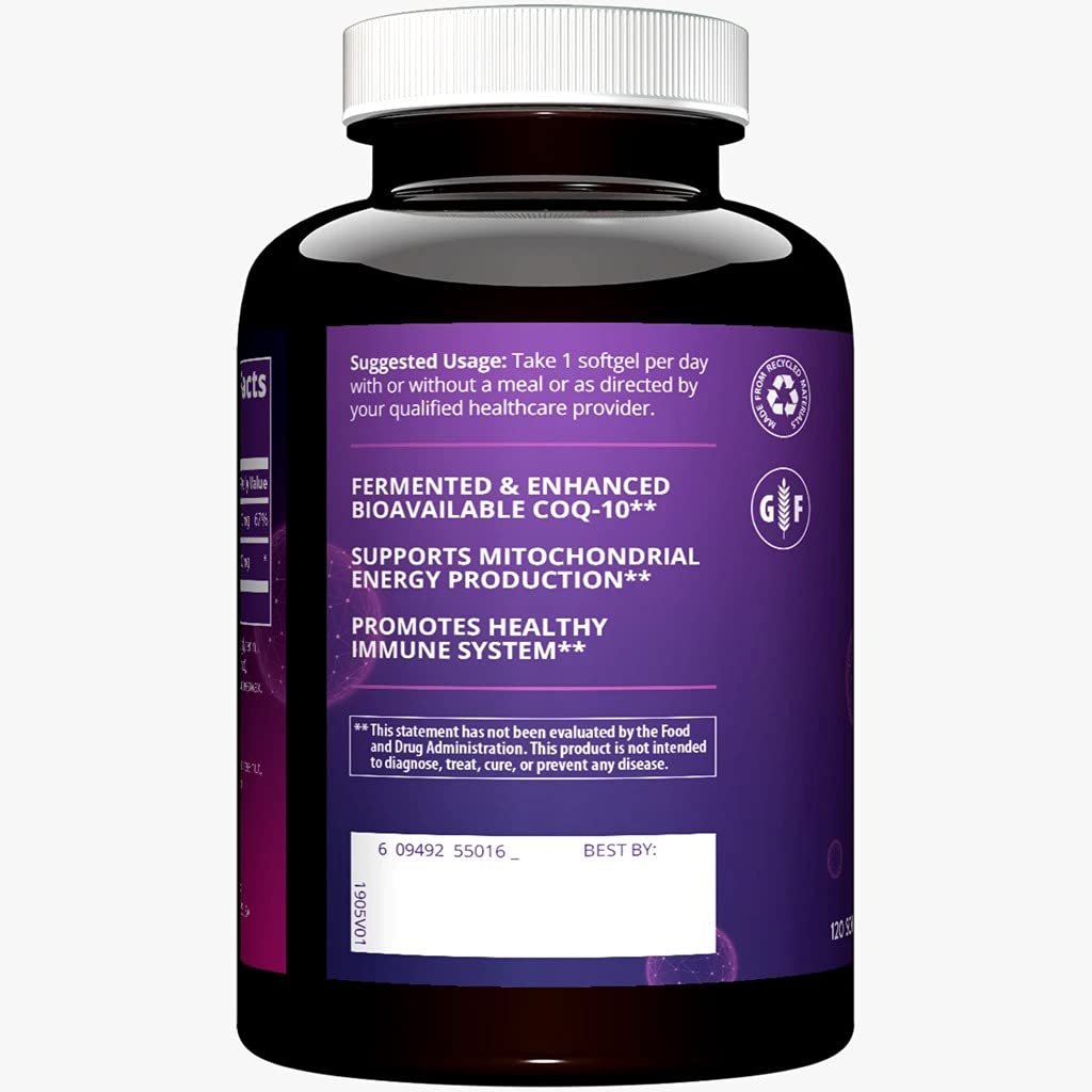 MRM CoQ-10 packaging; gluten-free formula highlighted for health-conscious shoppers.