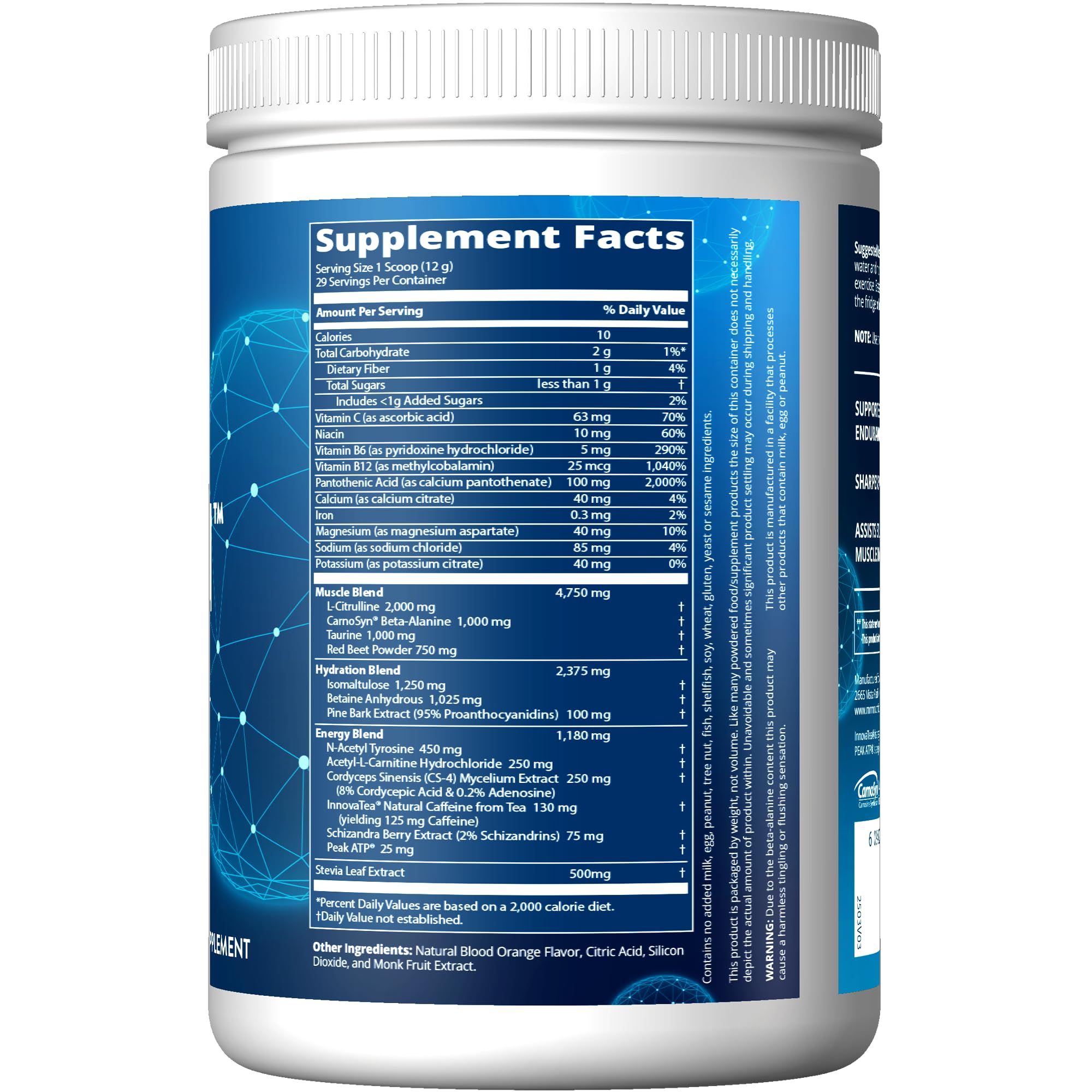 MRM Driven pre-workout scoop measuring a serving