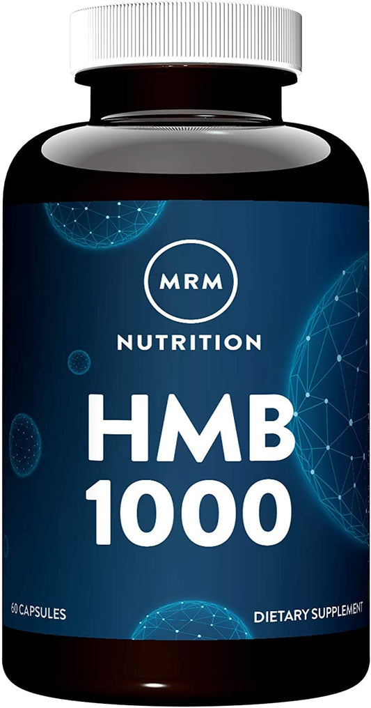 MRM HMB 1000 bottle label showcases science-backed formula for muscle support