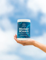 MRM Reload Watermelon mixed glass reveals refreshing hydration after sessions