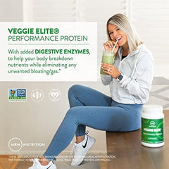 MRM Veggie Elite Protein packaging label showcasing vegan and gluten-free formula.