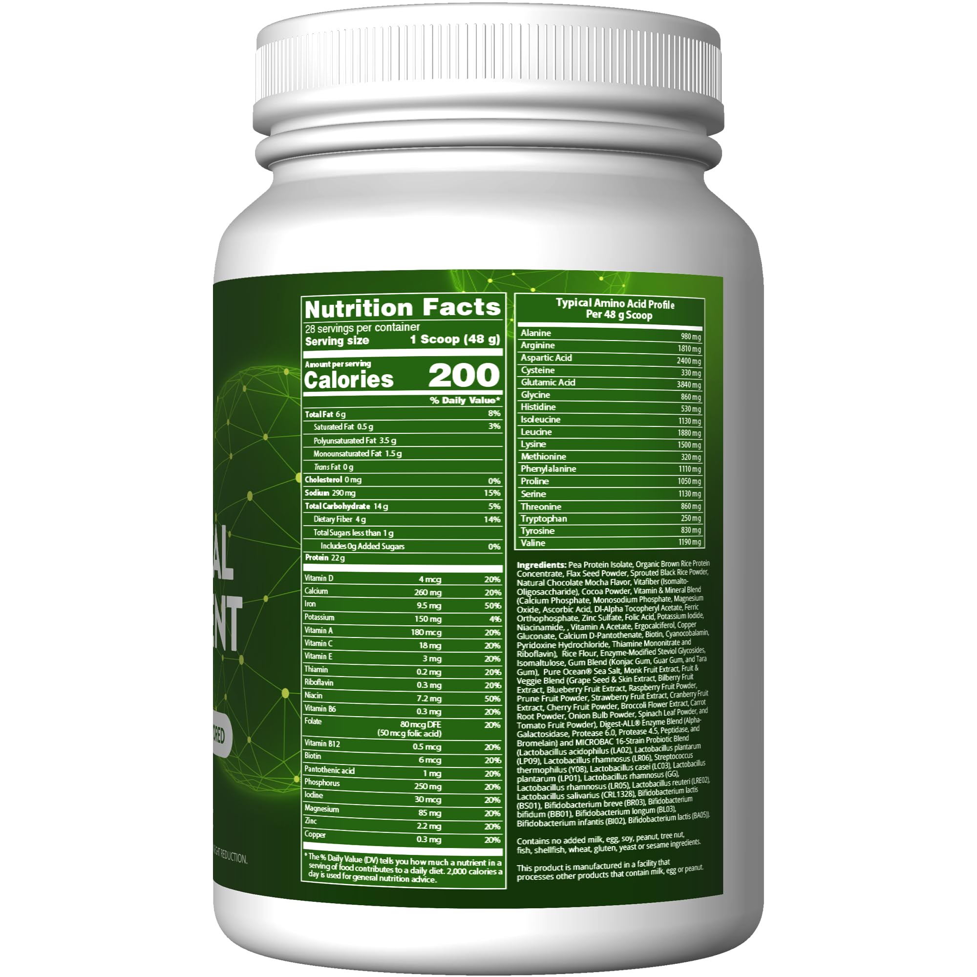 MRM Veggie Meal Replacement shake in glass with rich chocolate mocha flavor for a quick meal