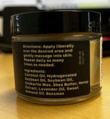 MRS. Hemp salve manufactured in the USA at a certified facility.