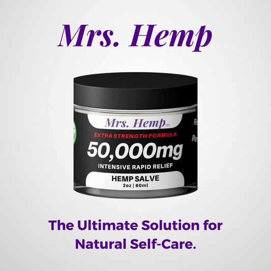 MRS. Hemp salve applied to neck and back for daily comfort.