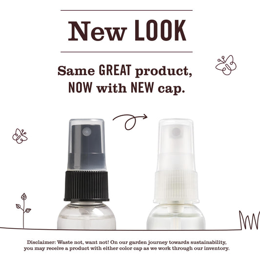 Closeup of Basil label on sanitizer bottle showing scent and design