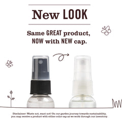 Closeup of Basil label on sanitizer bottle showing scent and design