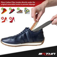 MRTHN carbon fiber insole lightweight design delivers performance without bulk