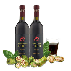 MS Global Bio Royal Tonga Noni bottle close-up highlighting premium quality
