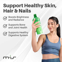 MS Multi Collagen Complex label highlights collagen types I, II, III for versatile benefits.
