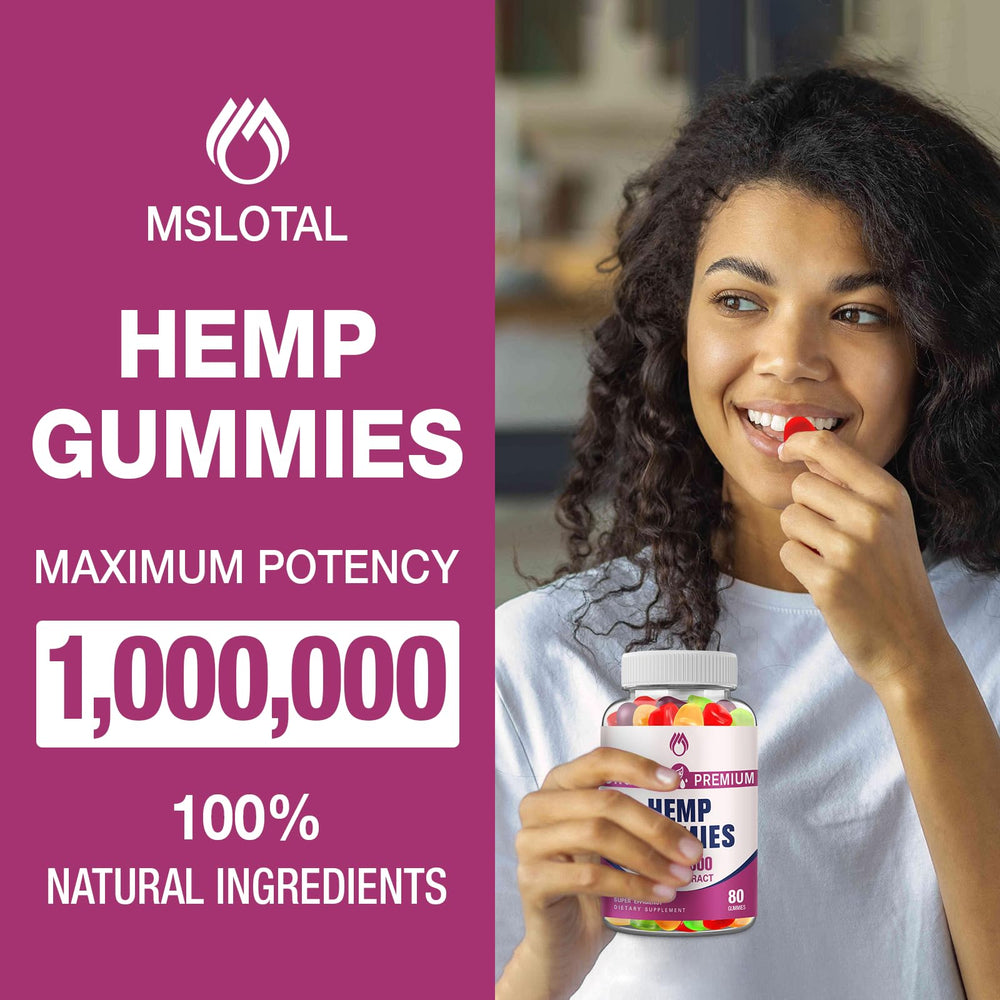 MSLOTAL fruit flavor gummies with vibrant vegan ingredients for daily use