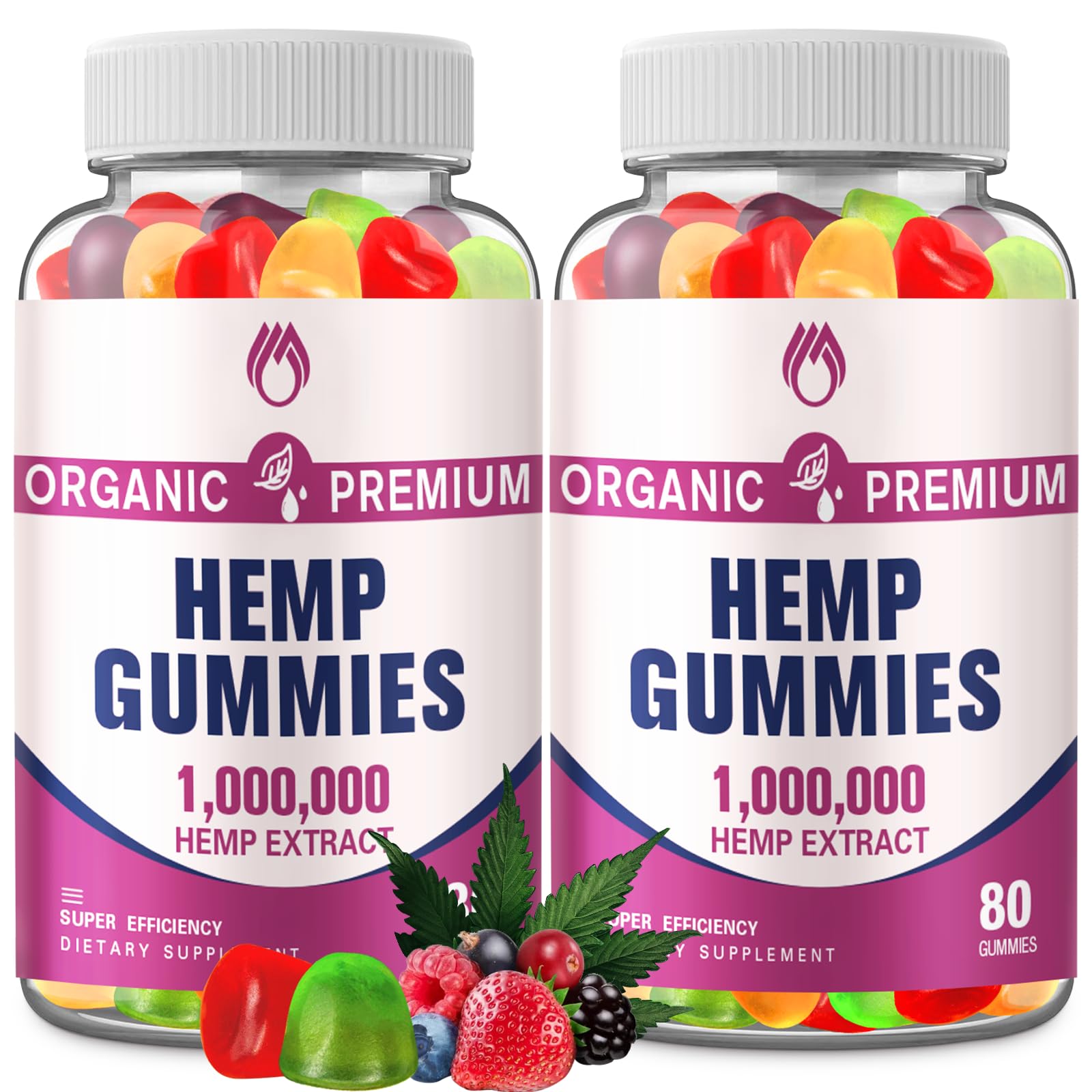 MSLOTAL hemp gummies high potency bear pack for adult relaxation and vegan nutrition
