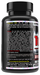 MST Testofen bottle side label showing 600 mg strength for regular use.