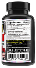 MST Testofen capsules being poured to illustrate convenient daily supplementation.