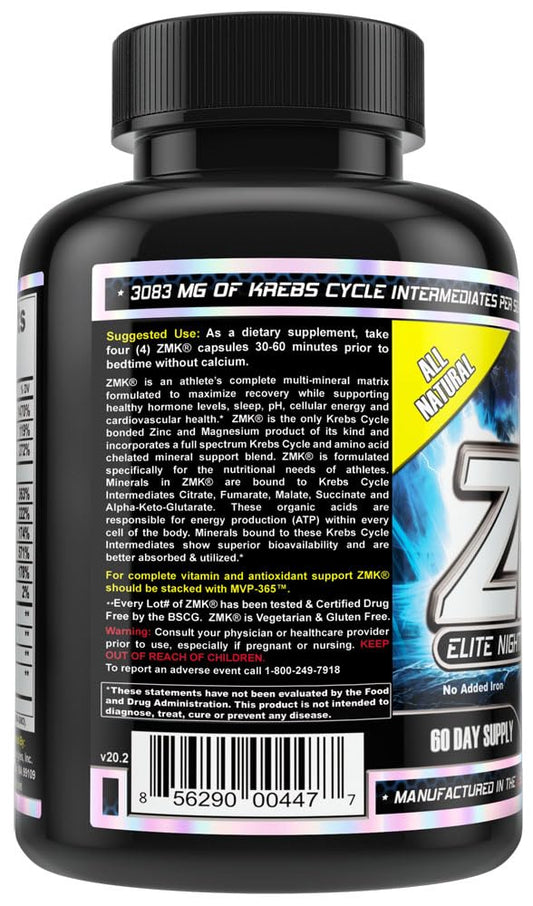 MST ZMK Nighttime capsules being poured to illustrate convenient evening intake