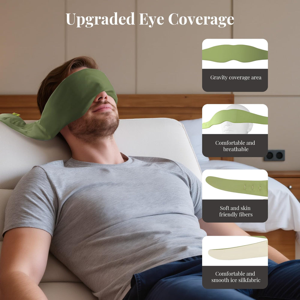 Ms.W ergonomic-weight distribution relaxes eyes and forehead for easier sleep