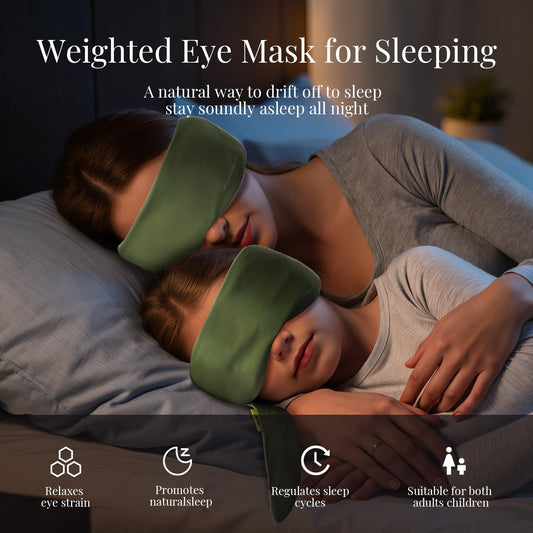 Ms.W gravity sleep mask for side sleepers evenly distributes gentle pressure