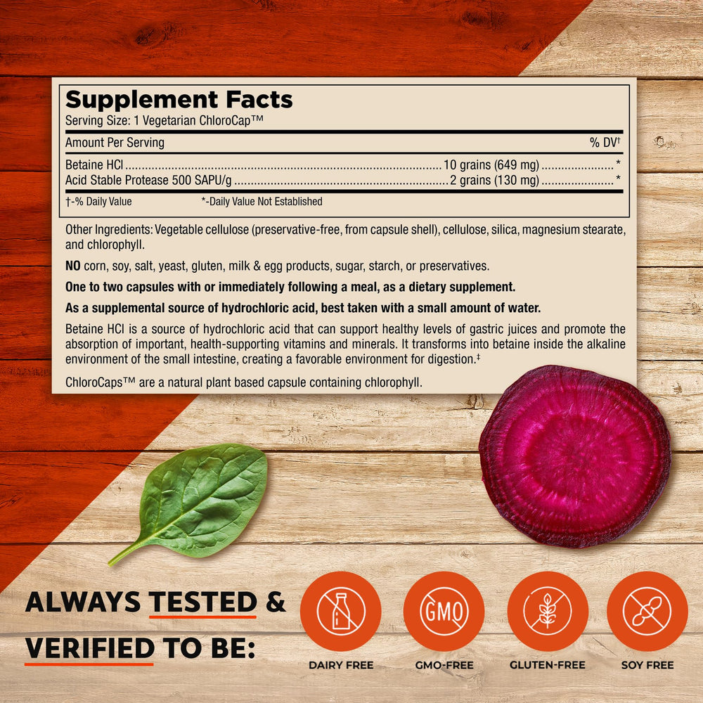 Mt. Angel Vitamins label showing non-GMO, gluten-free, kosher attributes