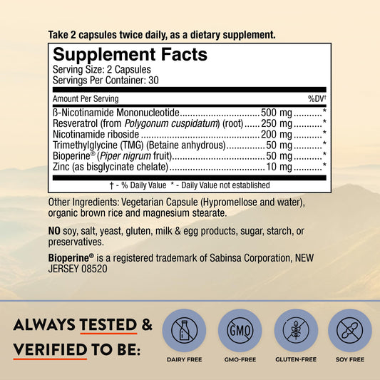 Mt. Angel Vitamins NMN capsules ready for daily energy support and easy swallowing.