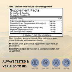 Mt. Angel Vitamins NMN capsules ready for daily energy support and easy swallowing.