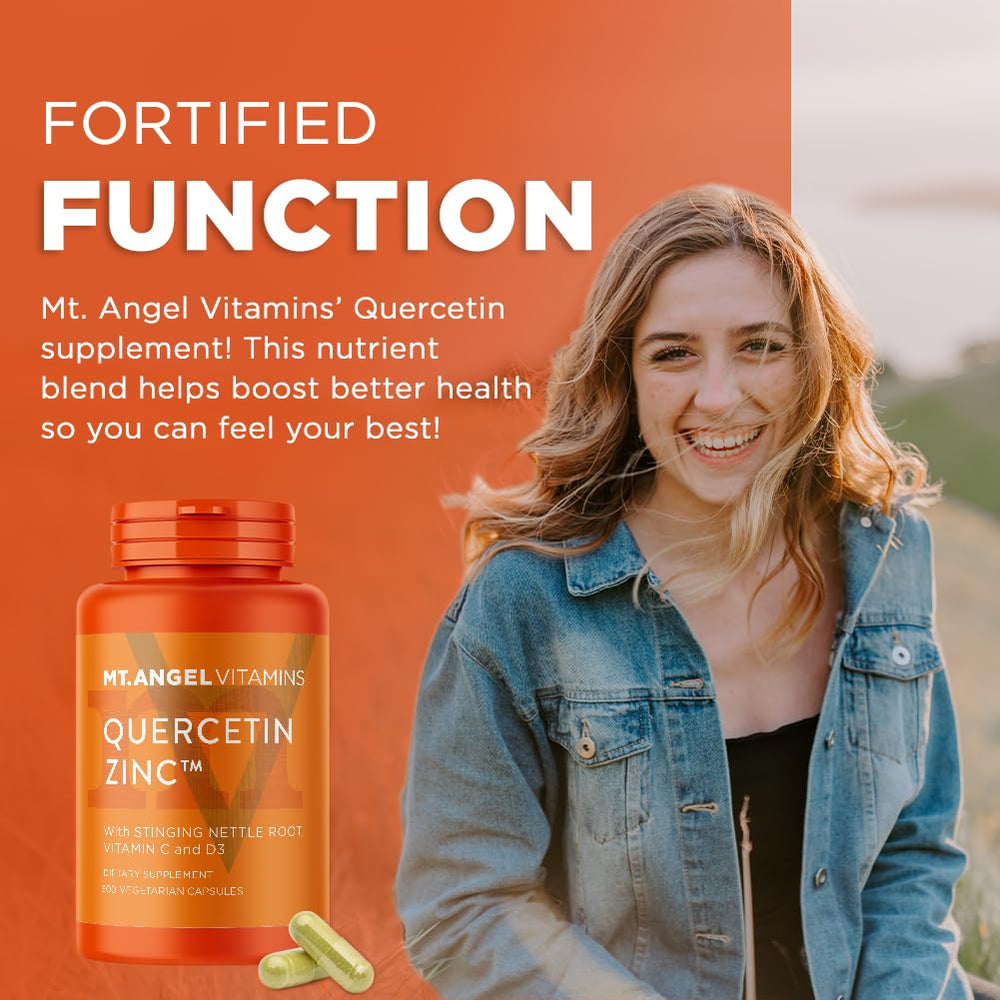 Mt. Angel Vitamins zinc 50mg capsules shown for daily vitality