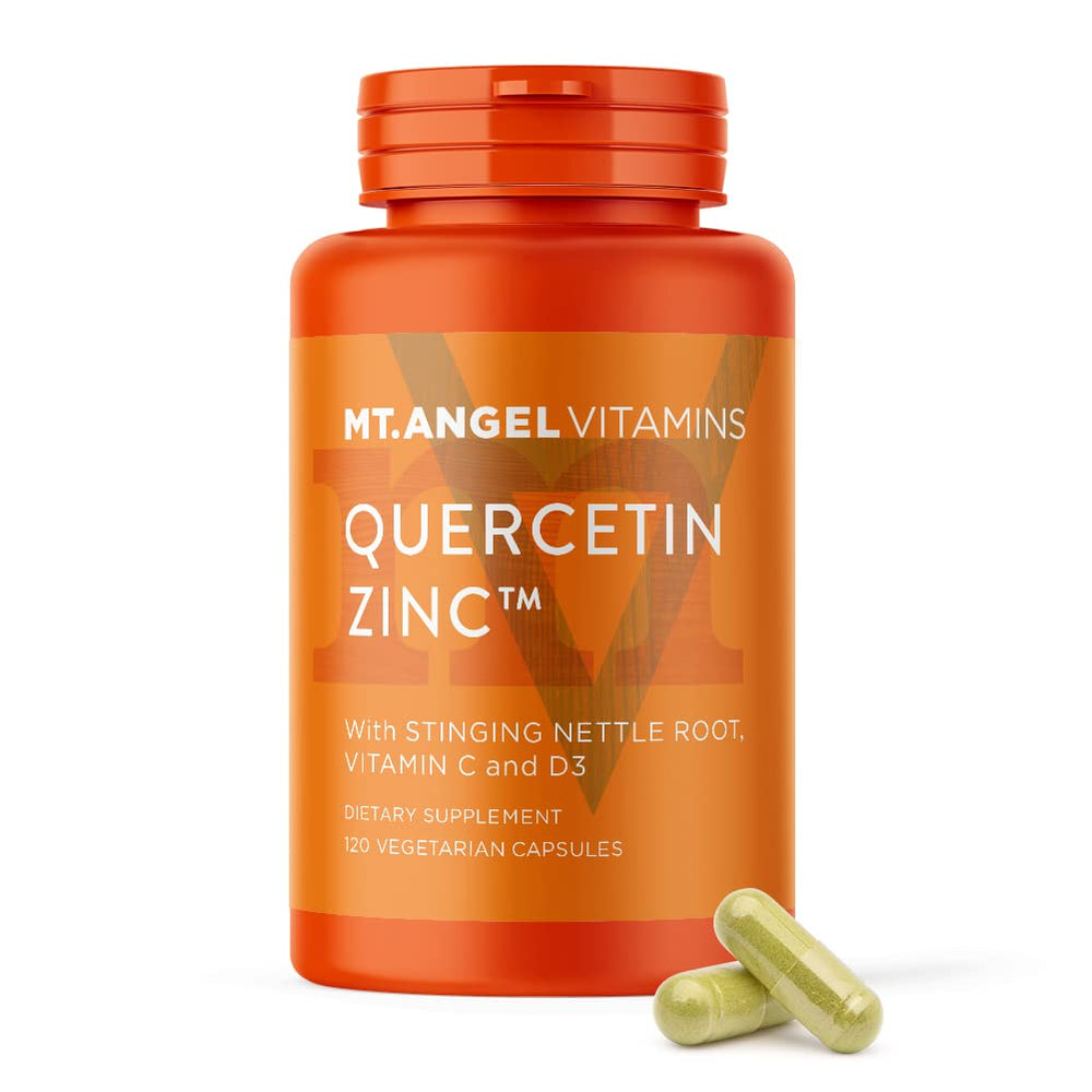 Mt. Angel Vitamins zinc quercetin bromelain bottle for daily immune support