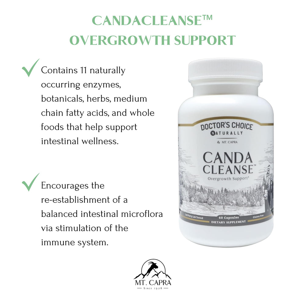 Olive leaf extract component in Mt. Capra CandaCleanse for gut balance