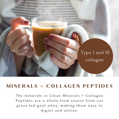 Coffee mocha with Mt Capra minerals and collagen for a mineral boost.