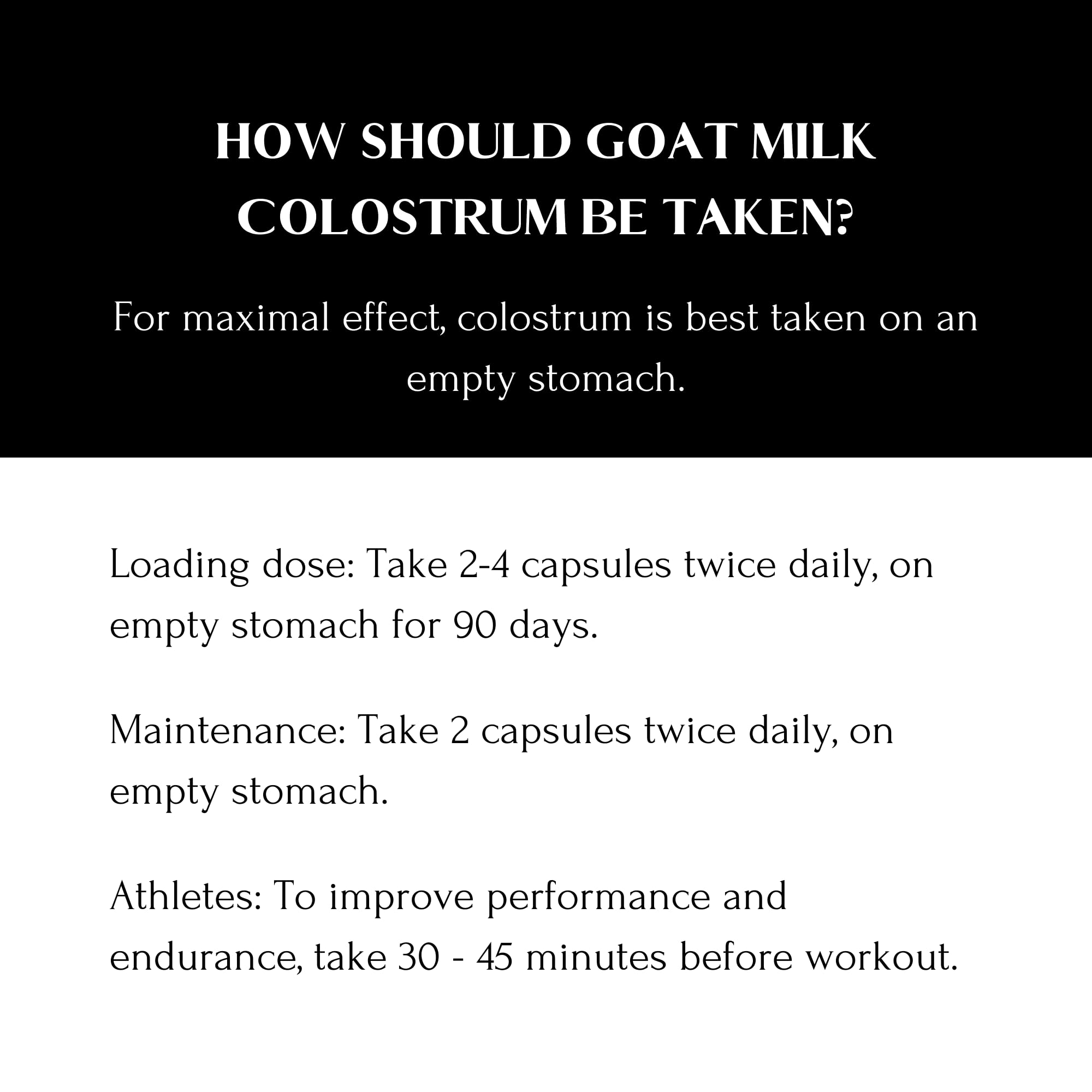 Mt Capra Goat Colostrum capsules 120-count supports a one-month routine