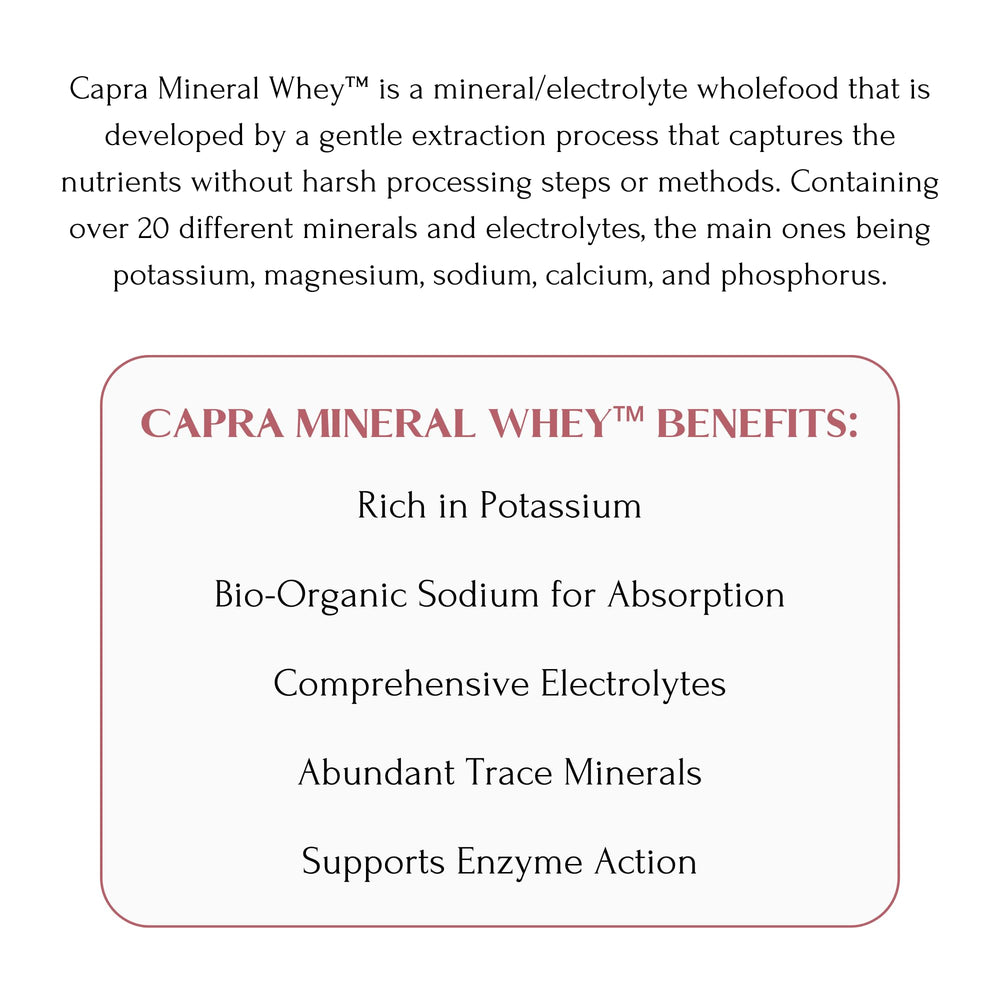 Refractance Window drying process preserves nutrients in Mt. Capra Mineral Whey.