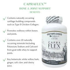 Herbal blend of white willow bark and ginger visible with CapraFlex