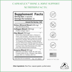 Turmeric powder detail suggesting enhanced absorption potential in CapraFlex formula