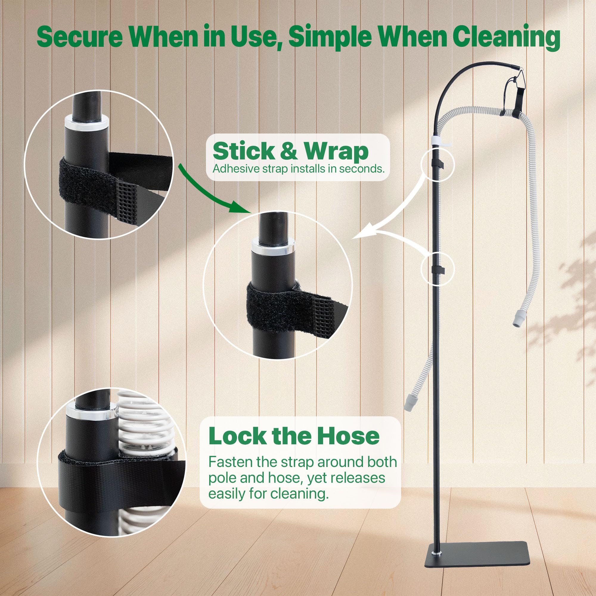 Mt.Jun CPAP hose holder mask hook keeps mask within reach