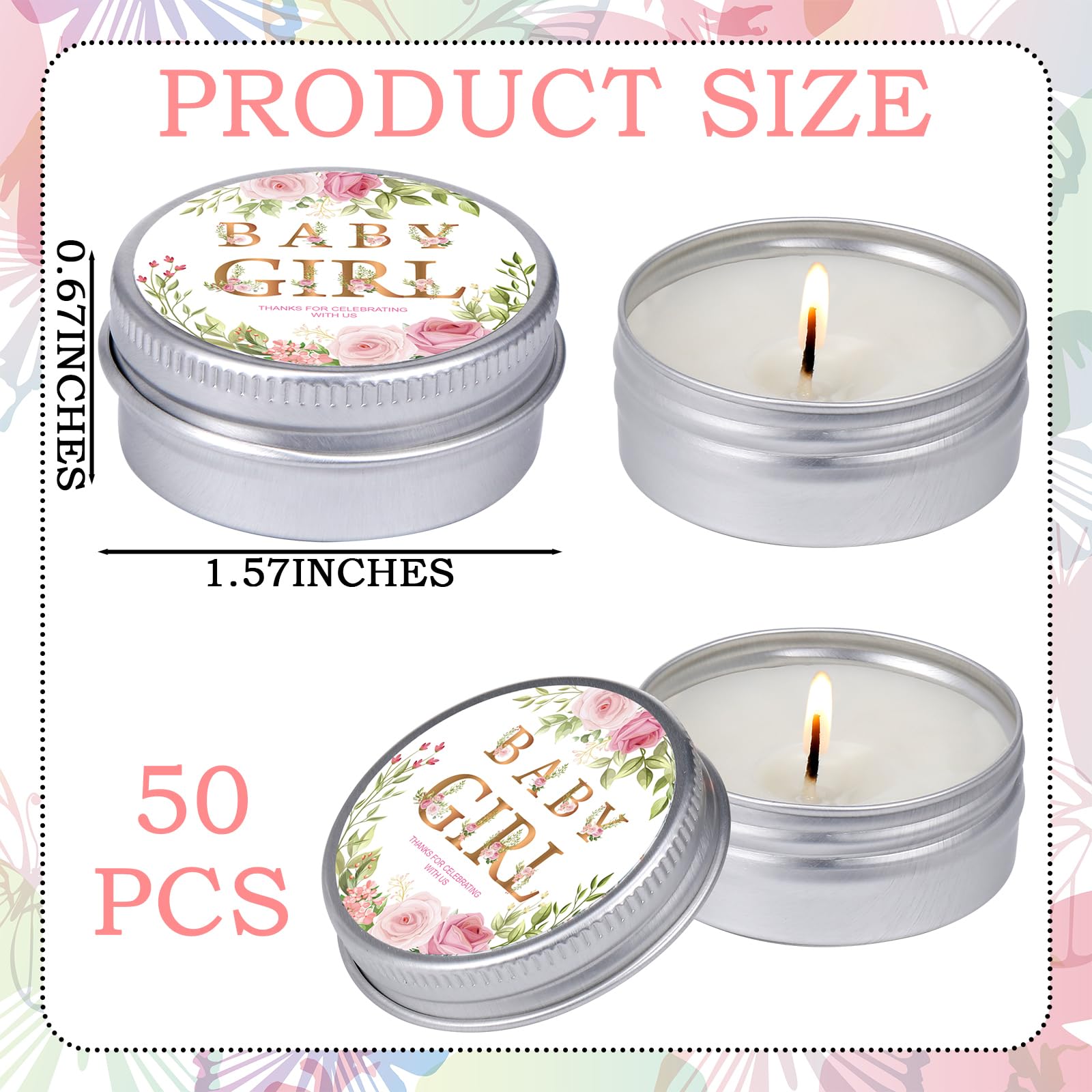 MTLEE lavender scent enhances relaxation at baby showers and weddings.