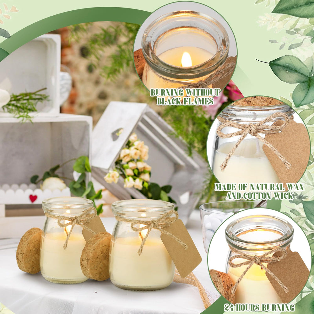 MTLEE 24-piece wedding favors with kraft labels for guests