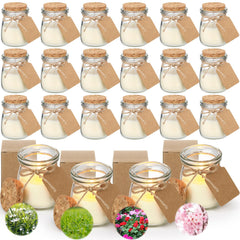 MTLEE wedding jar candles on table display to create warm ambiance