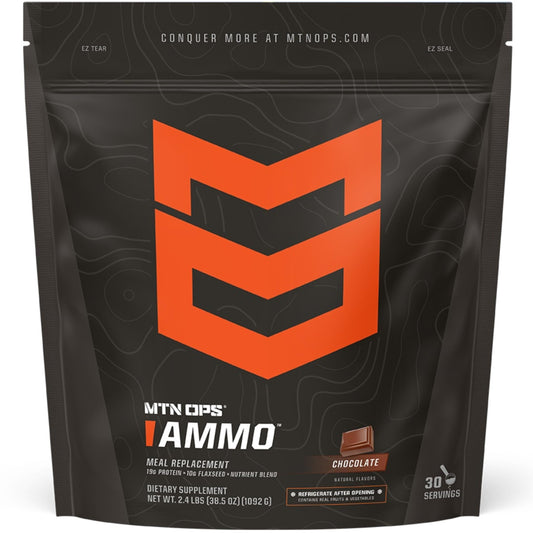 MTN OPS Ammo Meal chocolate container for protein-rich meal replacement