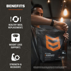 MTN OPS Ammo Meal scoop emphasizes easy measuring and on-the-go nutrition