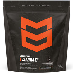 MTN OPS Ammo Meal tub showing high-protein meal replacement powder