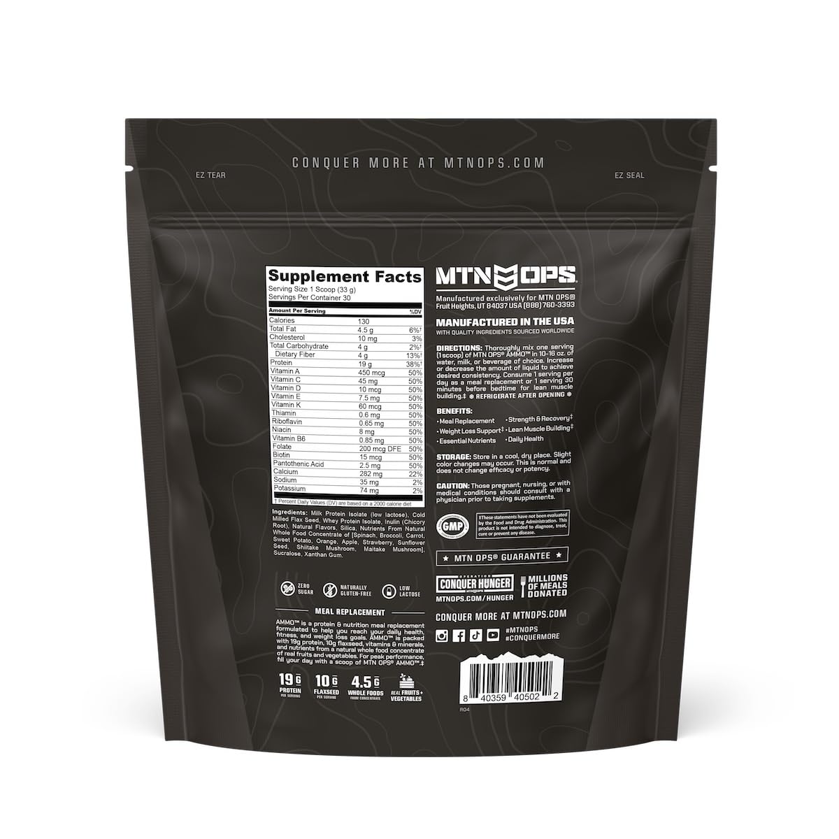 MTN OPS Ammo served breakfast bowl idea for morning energy