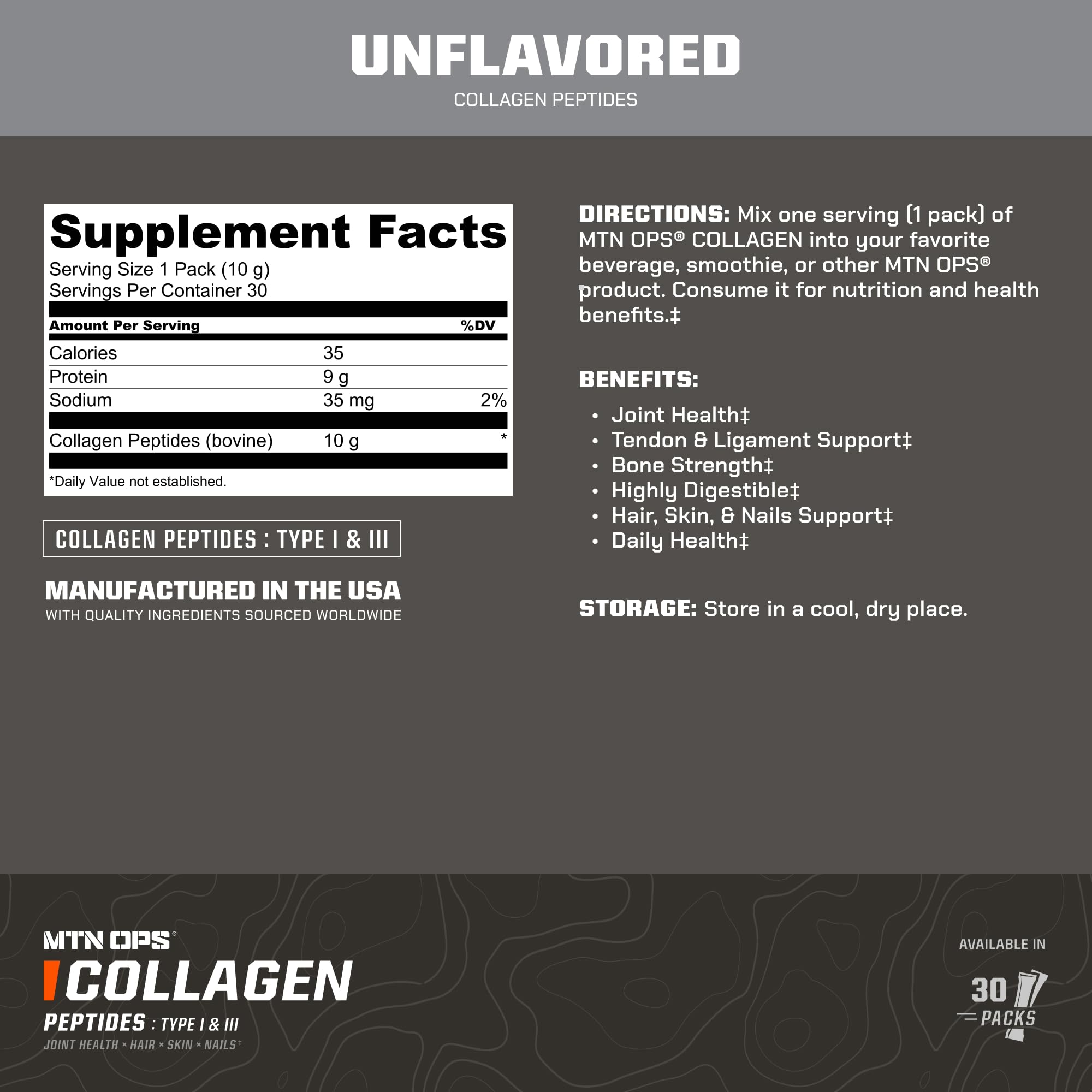 MTN OPS collagen stick stirred into coffee for a quick wellness boost.